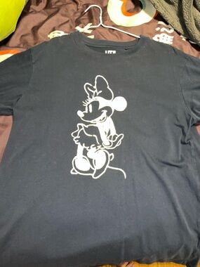 Uniqlo Disney Navy Blue Logo Graphic Te